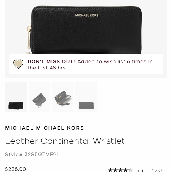 Michael Kors Continental Wristlet - Picture 3 of 3